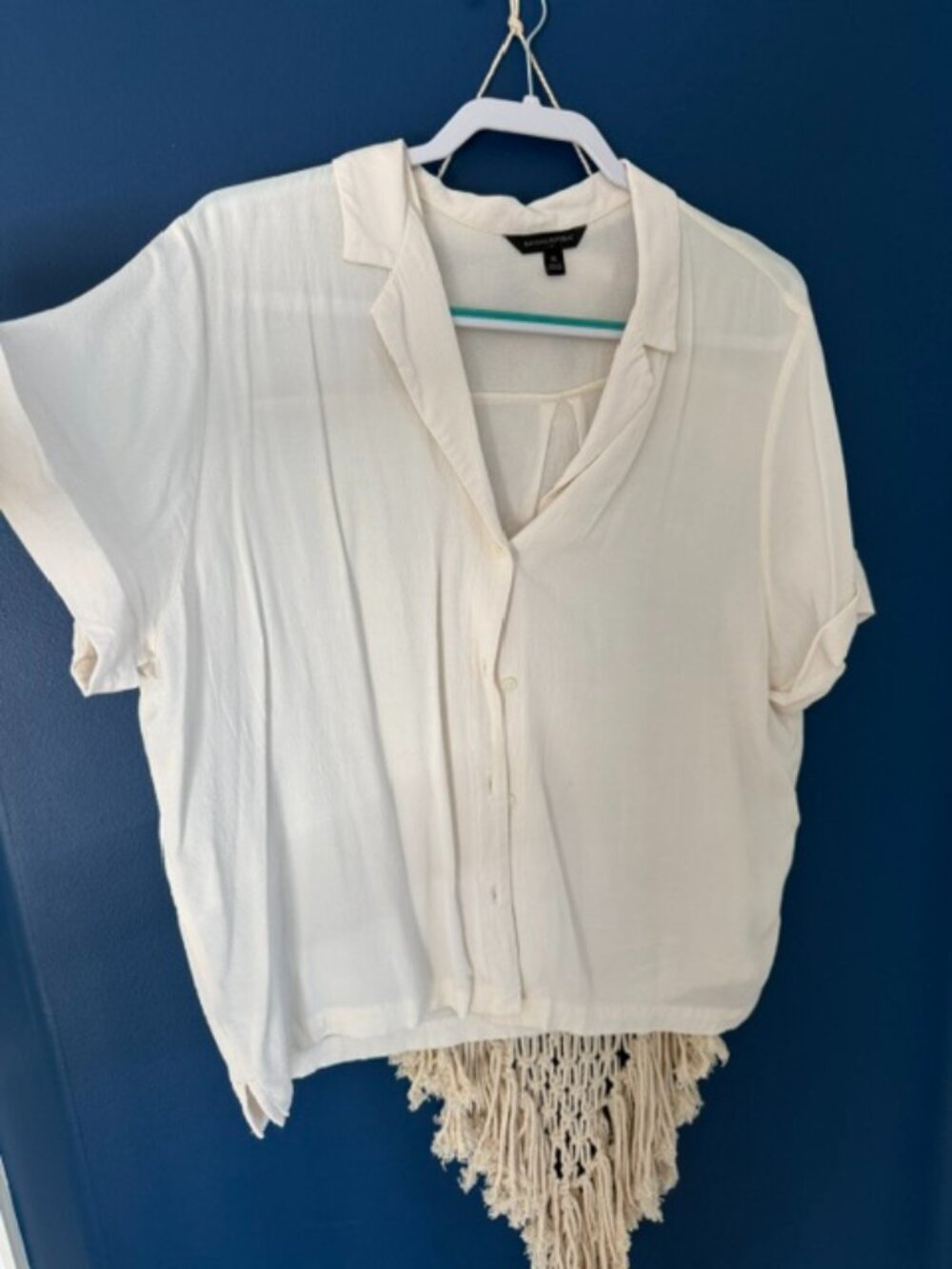 Banana Republic Crop Button down Blouse